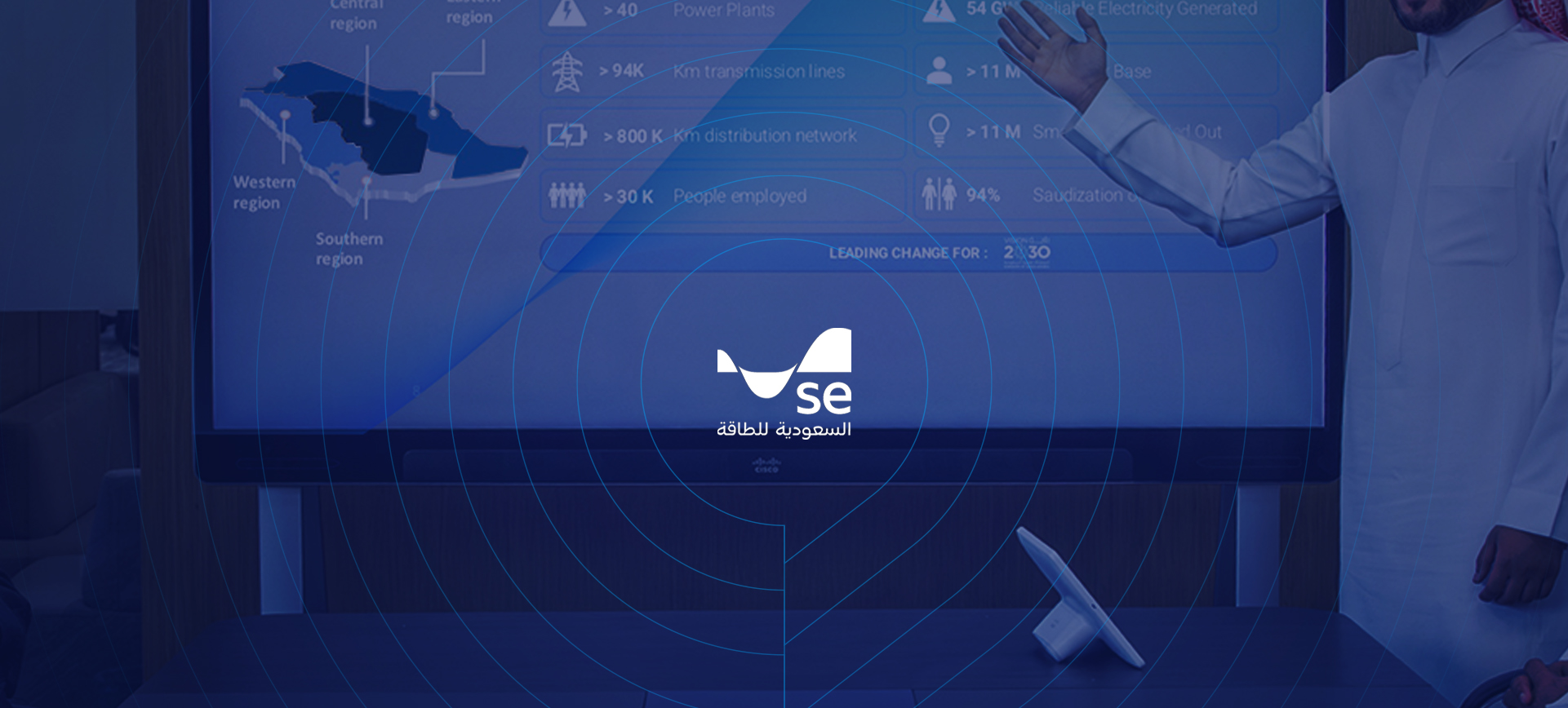 تطبيق الهوية المؤسسية للشركة السعودية للكهرباء